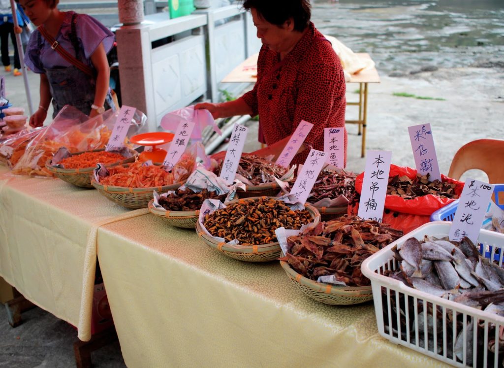 שוק דגים בהונג קונג